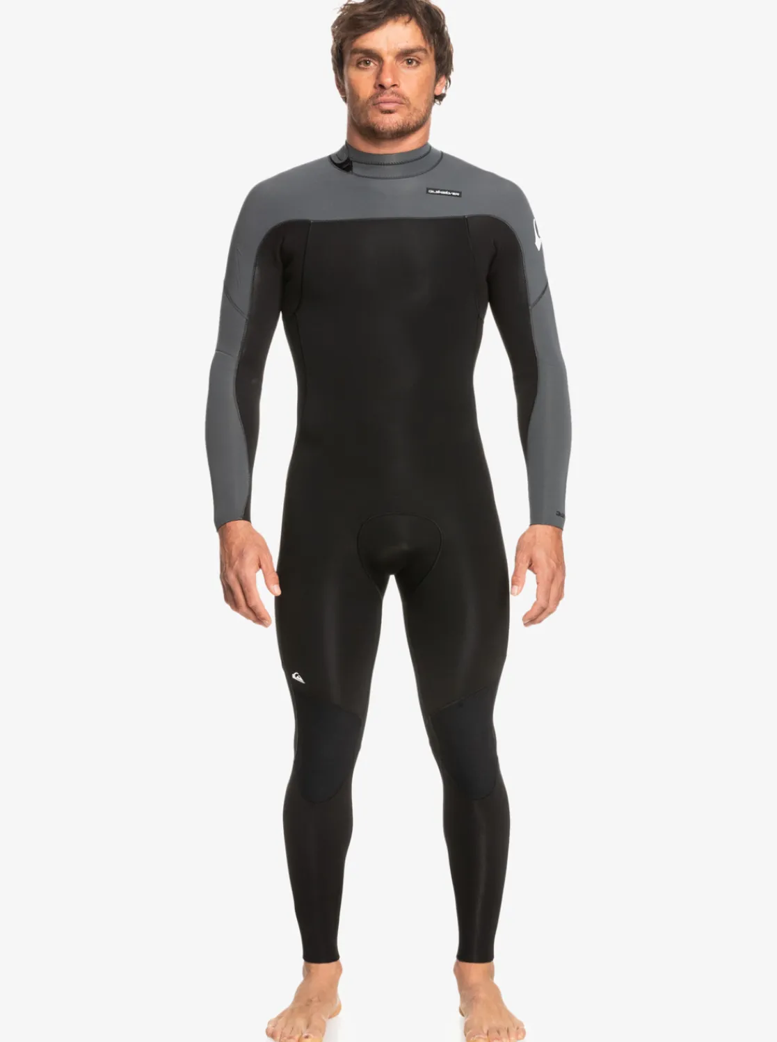 Quiksilver 3/2 Everyday Sessions Back-Zip Wetsuit Black/Gun Metal Cheap
