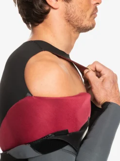 Quiksilver 3/2 Everyday Sessions Back-Zip Wetsuit Black/Gun Metal Cheap