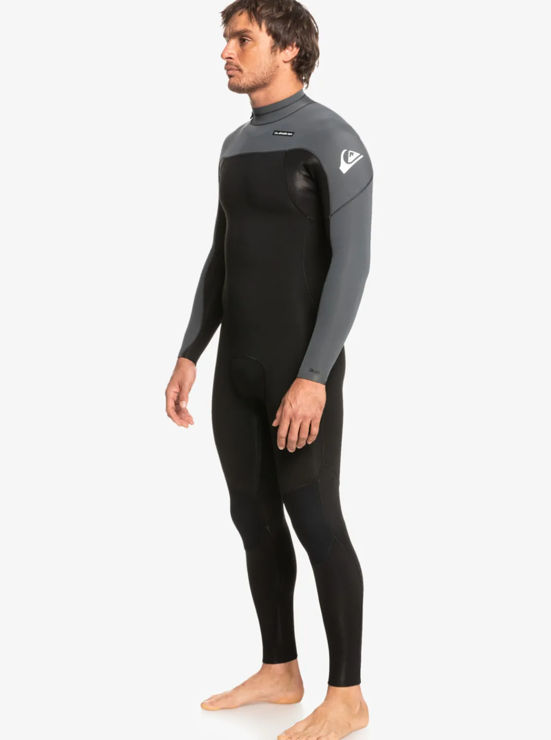Quiksilver 3/2 Everyday Sessions Back-Zip Wetsuit Black/Gun Metal Cheap