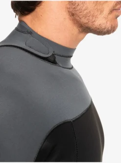 Quiksilver 3/2 Everyday Sessions Back-Zip Wetsuit Black/Gun Metal Cheap