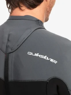 Quiksilver 3/2 Everyday Sessions Back-Zip Wetsuit Black/Gun Metal Cheap