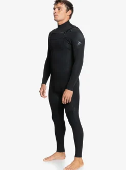 Quiksilver 4/3 Everyday Sessions Chest Zip Wetsuit Black Best