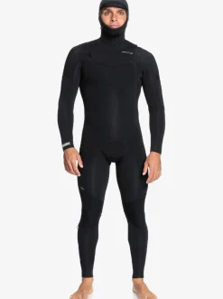 Quiksilver 5/4/3/ Everyday Sessions Hooded Chest-Zip Wetsuit Black Shop