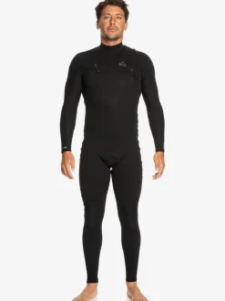 Quiksilver 4/3 Highline Chest Zip Wetsuit Black Cheap