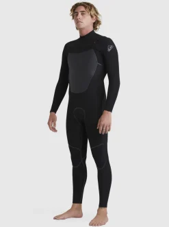 Quiksilver 3/2 Marathon Sessions Chest-Zip Wetsuit Black Sale