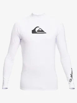 Quiksilver All Time Long Sleeve Upf 50 Rashguard White Sale