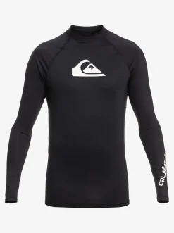 Quiksilver All Time Long Sleeve Upf 50 Rashguard Black Best Sale