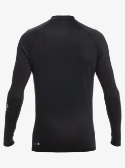 Quiksilver All Time Long Sleeve Upf 50 Rashguard Black Best Sale