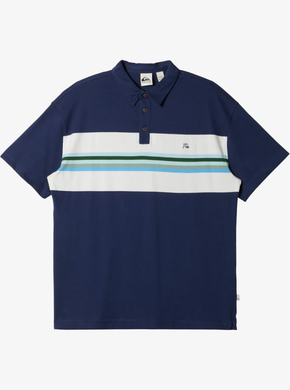 Quiksilver Alloy Days Short Sleeve Polo Shirt Alloy Days Naval Academy Best Sale