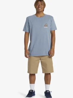 Quiksilver Andy Y Andy T-Shirt Blue Shadow New