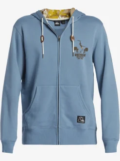 Quiksilver Andy Y Andy Zip-Up Hoodie Blue Shadow Shop