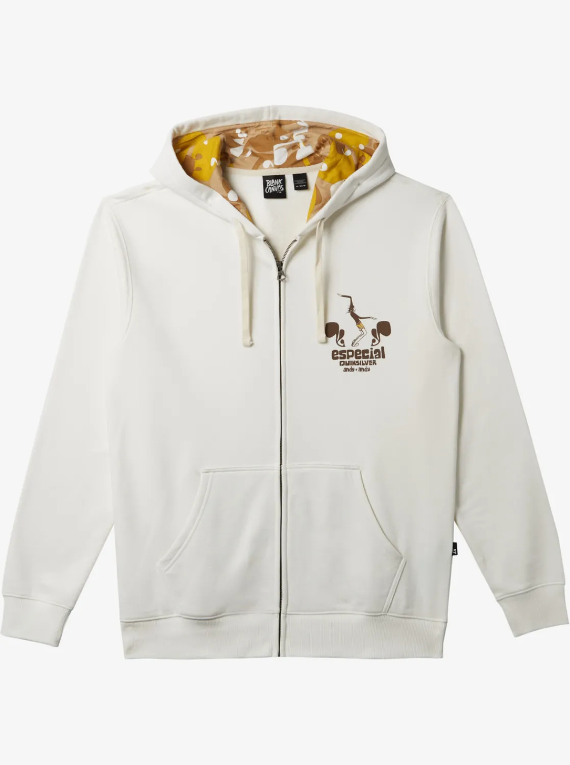 Quiksilver Andy Y Andy Zip-Up Hoodie Snow White Best