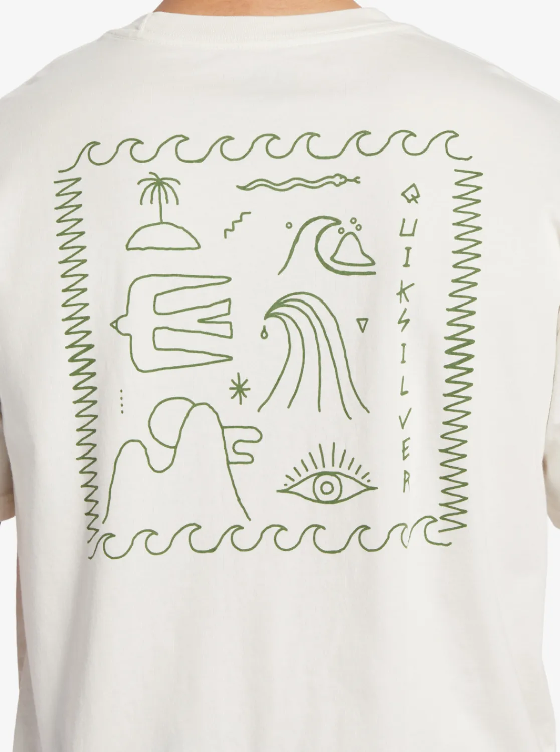 Quiksilver Bag Of Sun Mnd T-Shirt Gardenia Hot