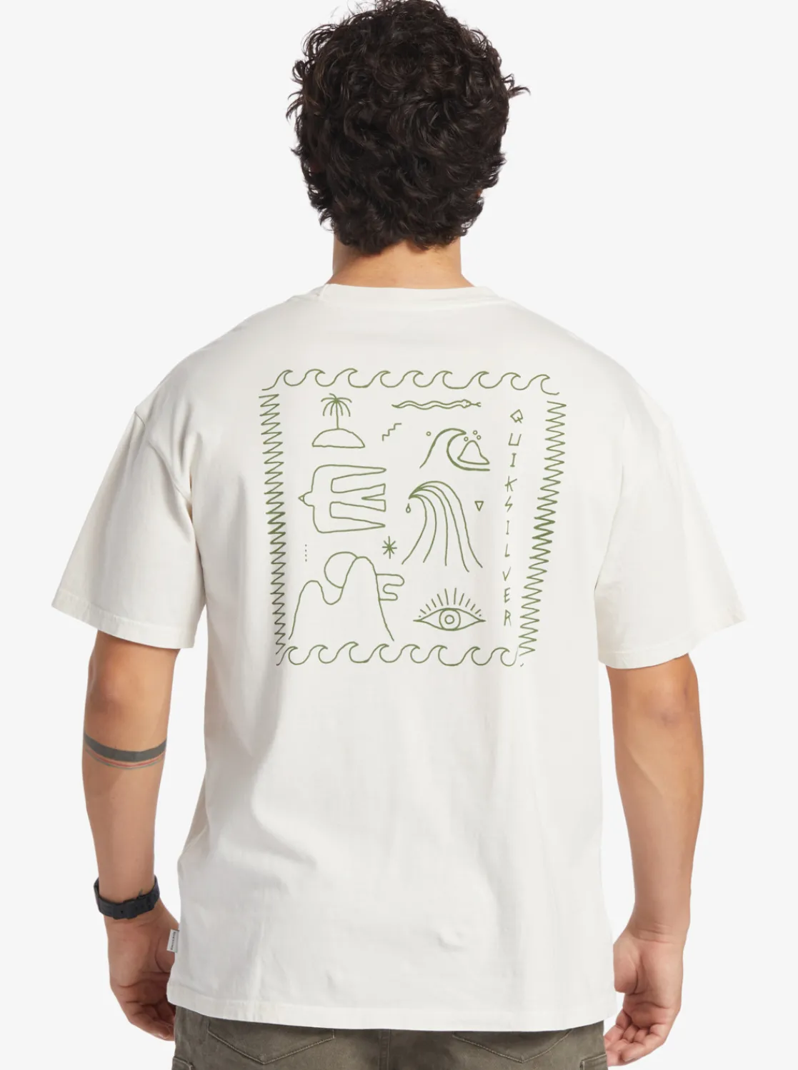 Quiksilver Bag Of Sun Mnd T-Shirt Gardenia Hot