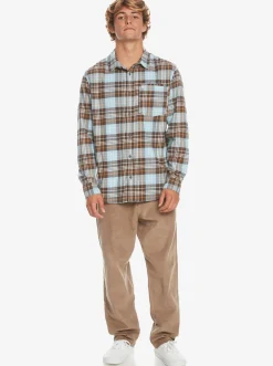 Quiksilver Banchor Long Sleeve Shirt Major Brown Banchor Hot