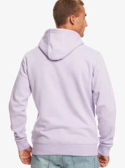 Quiksilver Big Logo Pullover Hoodie Purple Rose Cheap