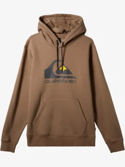Quiksilver Big Logo Pullover Hoodie Fossil Clearance