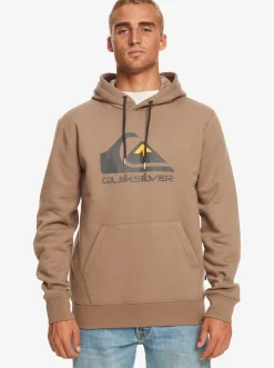 Quiksilver Big Logo Pullover Hoodie Fossil Clearance