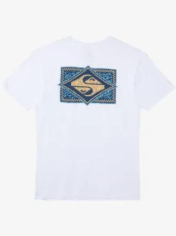Quiksilver Black Flash T-Shirt White Hot