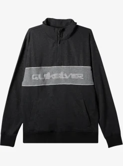 Quiksilver Bold Omni Half-Zip Sweatshirt Black Heather Outlet