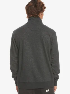 Quiksilver Bold Omni Half-Zip Sweatshirt Black Heather Outlet