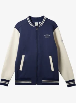Quiksilver Bomber Zip-Up Fleece Naval Academy Flash Sale