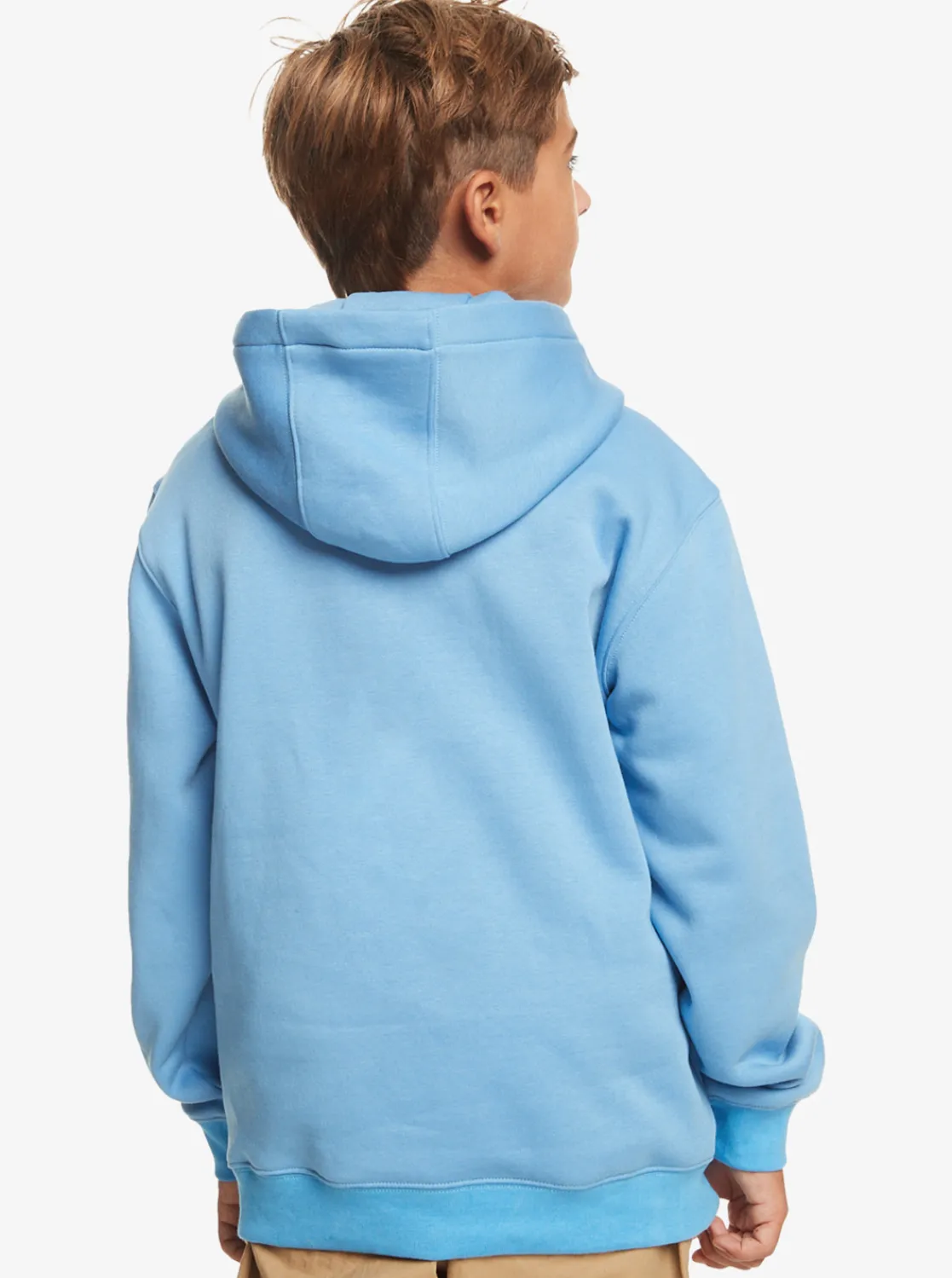 Quiksilver Boy'S 8-16 Big Logo Fleece Top Azure Blue Flash Sale