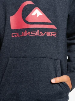 Quiksilver Boy'S 8-16 Big Logo Fleece Top Navy Blazer Heather Flash Sale