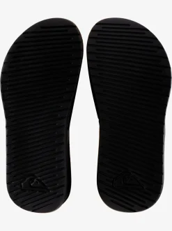 Quiksilver Boy'S 8-16 Bright Coast Adjustable Slides Black/White/Black Cheap