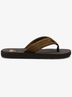 Quiksilver Boy'S 8-16 Carver Suede Core Sandals Brown 1 Cheap