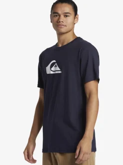 Quiksilver Boy'S 8-16 Comp Logo T-Shirt Navy Blazer Cheap