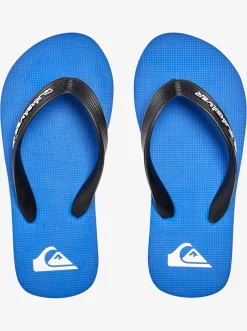 Quiksilver Boy'S 8-16 Molokai Core Flip-Flops Blue 1 New
