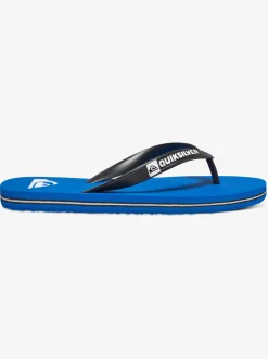 Quiksilver Boy'S 8-16 Molokai Flip-Flops Black/Blue/Black Discount