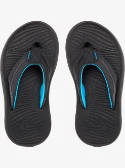 Quiksilver Boy'S 8-16 Oasis Sandals Black/Black/Brown Clearance