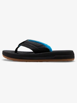 Quiksilver Boy'S 8-16 Oasis Sandals Black/Black/Brown Clearance