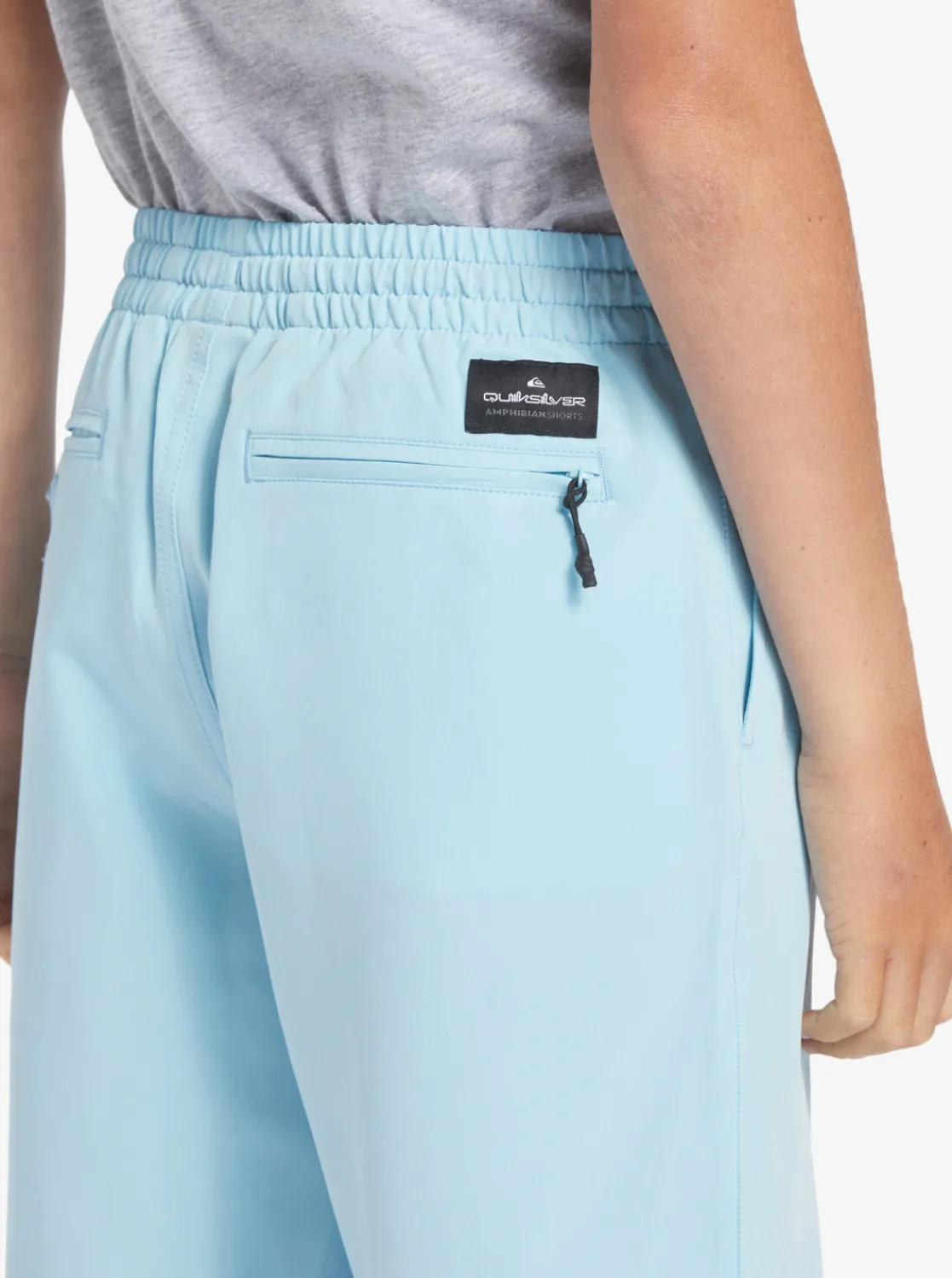 Quiksilver Boy'S 8-16 Ocean Elastic 18" Amphibian Boardshorts Sky Blue Cheap