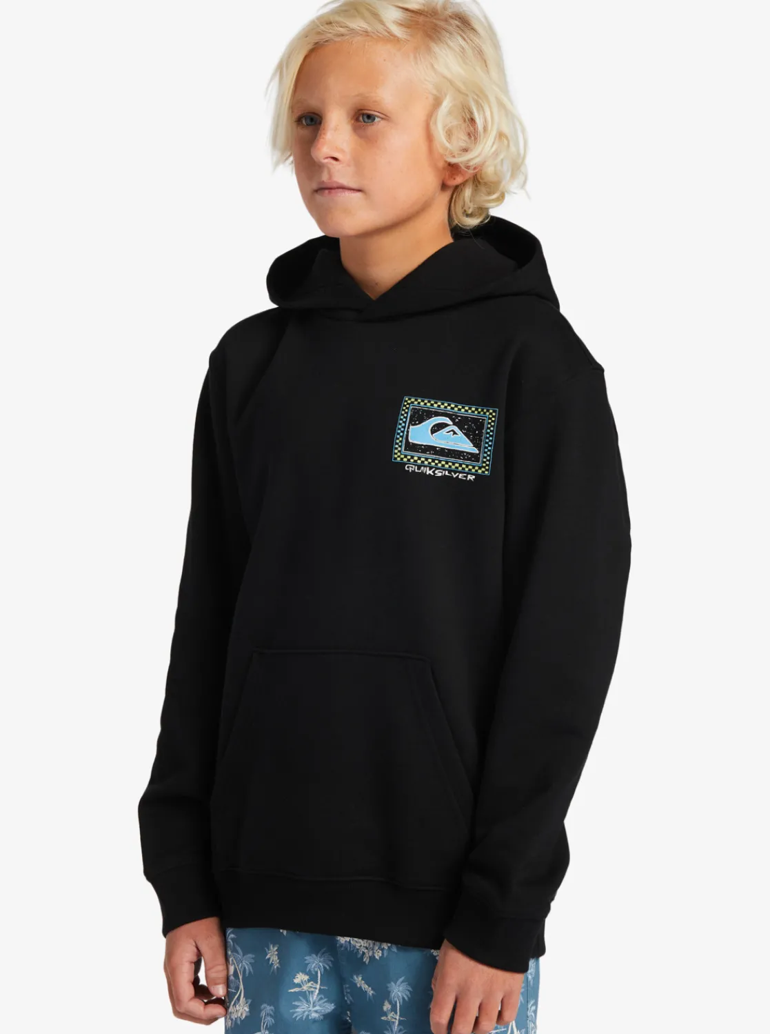 Quiksilver Boy'S 8-16 Perfect Peaking Stingrayhoody Pullover Sweatshirt Black Clearance
