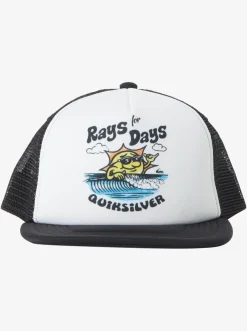 Quiksilver Boy'S 8-16 Rat Pack Trucker Hat White Discount