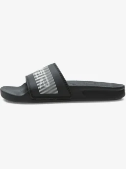 Quiksilver Boy'S 8-16 Rivi Wordmark Slide Sandals Black 2 Hot