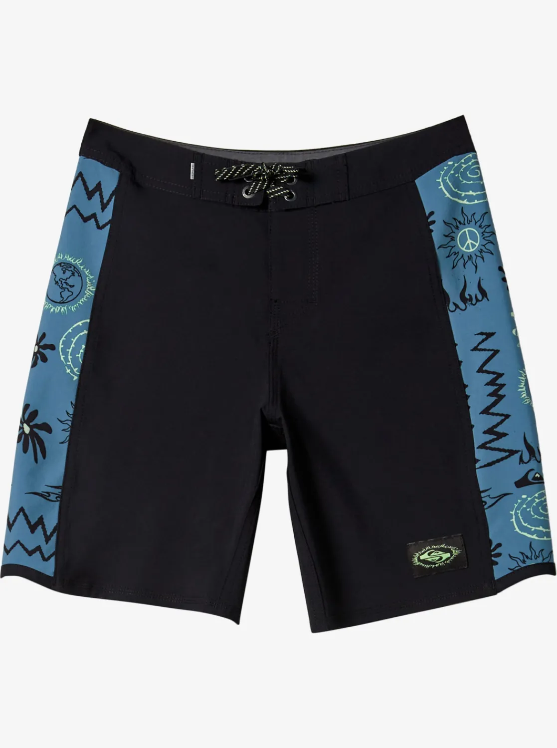Quiksilver Boy'S 8-16 Surfsilk Radical Arch 16" Boardshorts Black New
