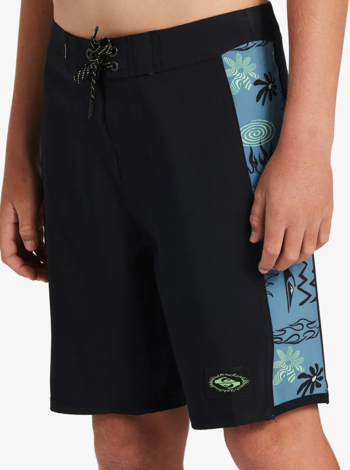 Quiksilver Boy'S 8-16 Surfsilk Radical Arch 16" Boardshorts Black New