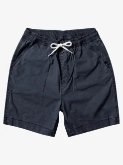 Quiksilver Boy'S 8-16 Taxer 15" Elastic Waist Shorts Black Sale