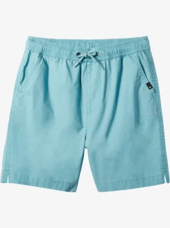 Quiksilver Boy'S 8-16 Taxer 15" Elastic Waist Shorts Cameo Blue Shop
