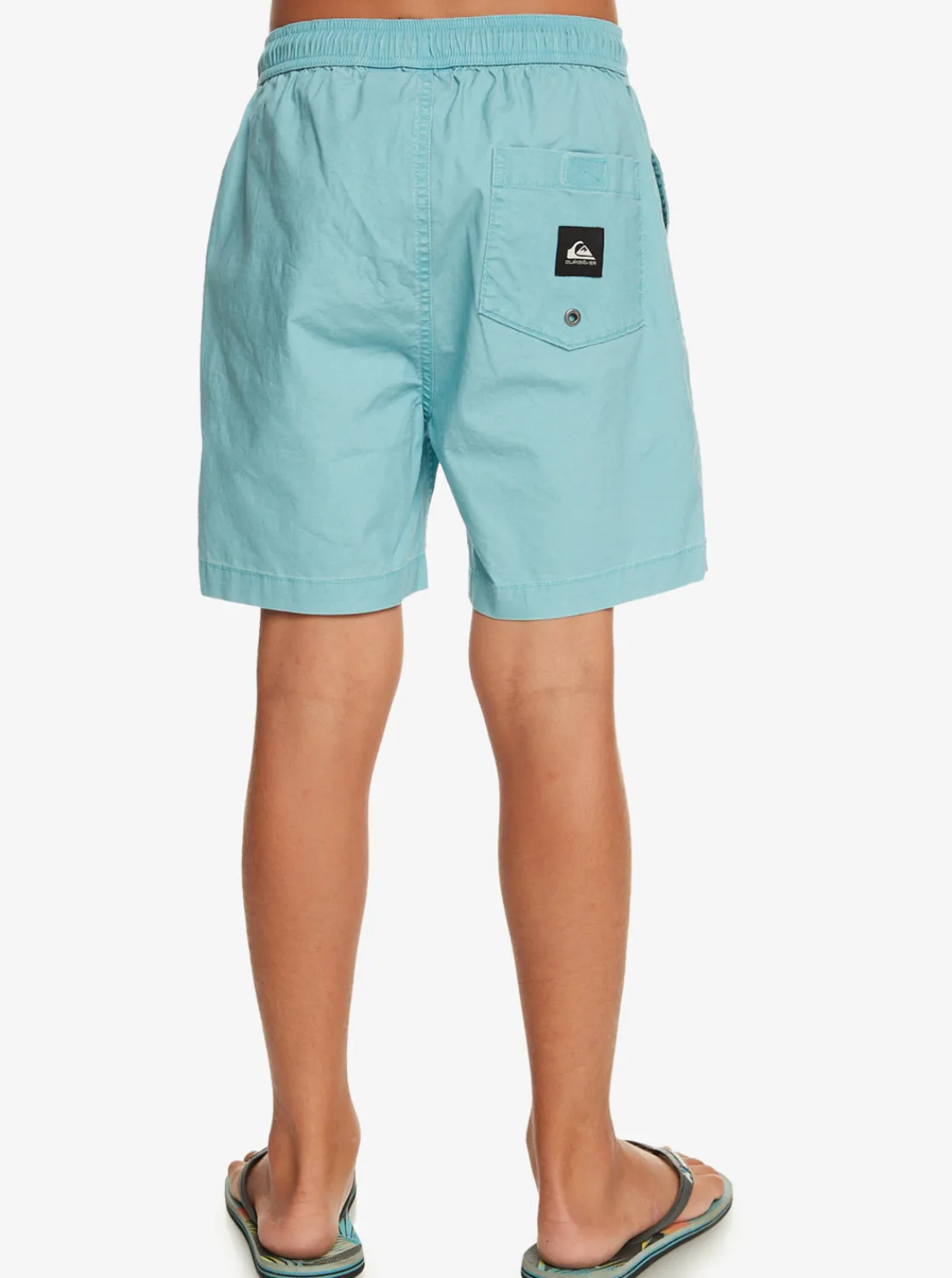Quiksilver Boy'S 8-16 Taxer 15" Elastic Waist Shorts Cameo Blue Shop