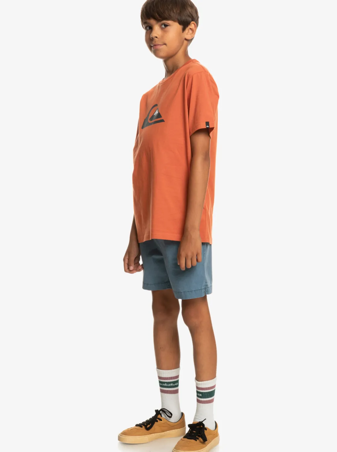 Quiksilver Boy'S 8-16 Taxer 15" Elastic Waist Shorts Bering Sea Outlet