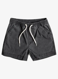 Quiksilver Boy'S 2-7 Taxer Elastic Waist Shorts Black Store
