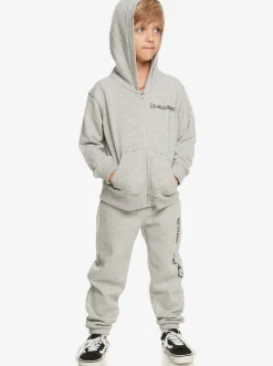 Quiksilver Boy'S 2-7 Vintage Rising Lines Zip-Up Hoodie Light Grey Heather Best Sale