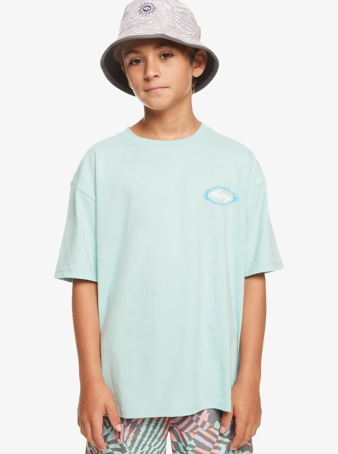 Quiksilver Boy'S 8-16 Visions T-Shirt Pastel Turquoise Best
