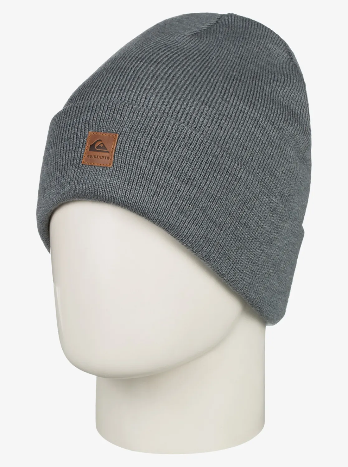 Quiksilver Brigade Fold-Over Beanie Heather Grey Fashion