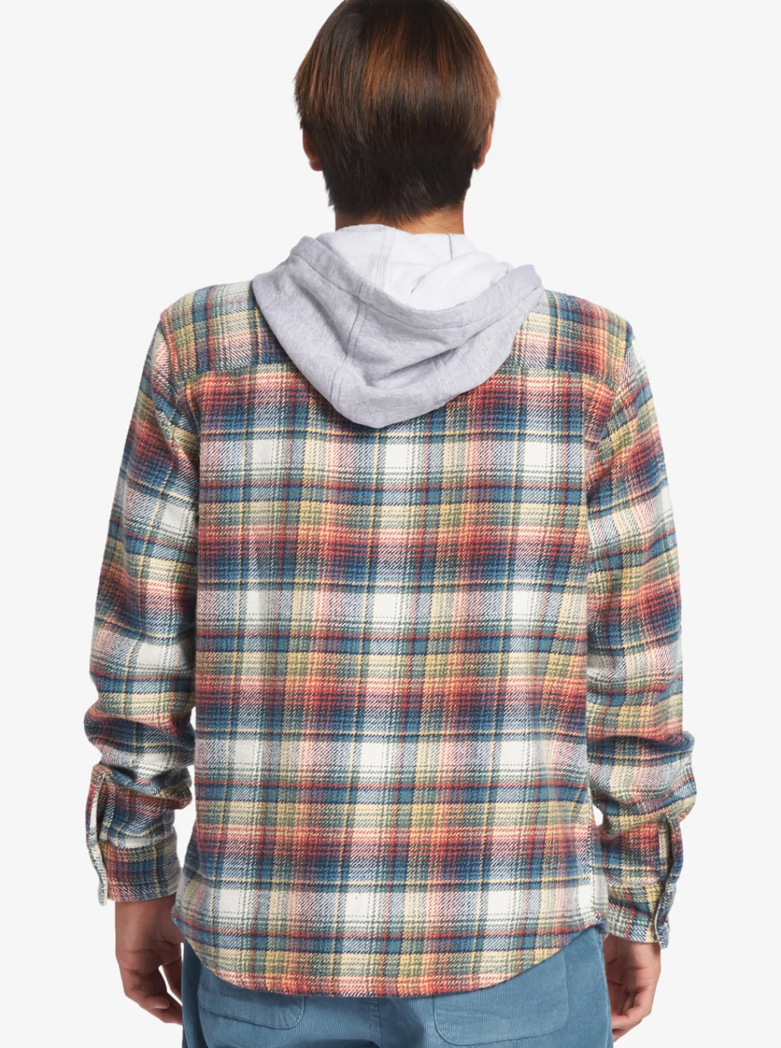 Quiksilver Briggs Hooded Flannel Long Sleeve Top Mineral Red Briggs Flannel Best
